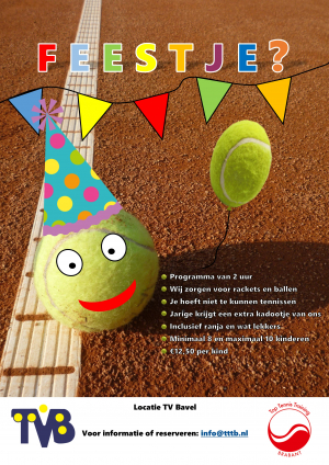 Flyer Tennisfeestje Flyer Tennisfeestje